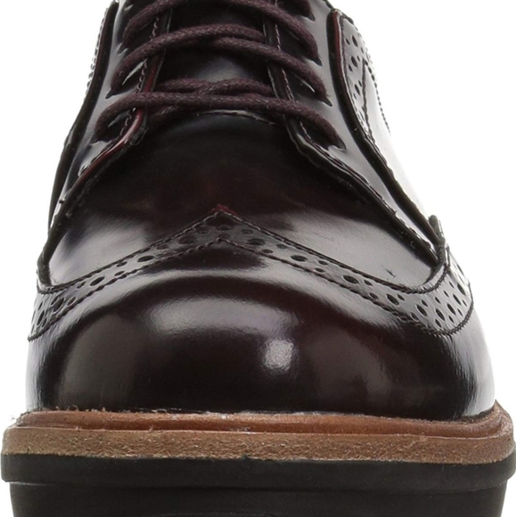 Clarks Teadale Maira Brogues in Aubergine - Picture 8 of 8